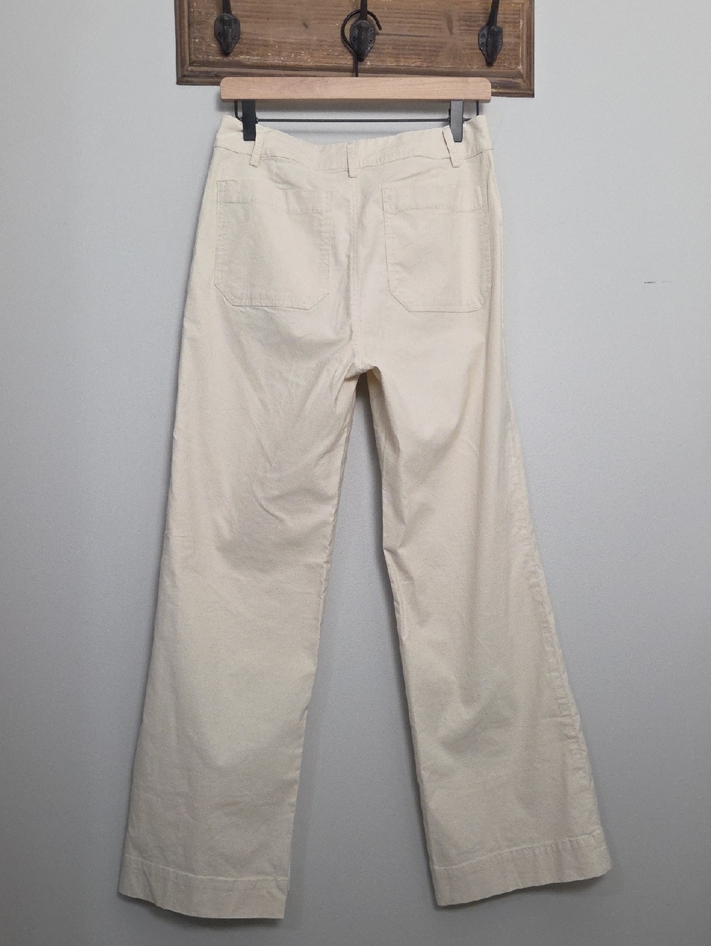 NWT J.Crew Lizzie wide-leg pant Linen Cotton Blend Size 28 Natural Color $118 - Picture 6 of 10